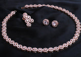 ZIRCONE DIAMOND SOLITAIRE INSPIRED  ROSE GOLD FINISH SET FOR WOMEN -MYCHONS001